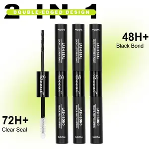 5pcs/3pcs/1pc Pack DIY Makeup Eyelash Glue Stock-Up Set, Includes Bond & Seal, Long-Lasting Waterproof 72h, Gentle Lash Extension Kit, Waterproof Eyelash Glue with Extreme Hold（Black Bond)