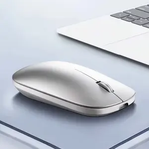 New Wireless Mouse Type-C Charging Silent Click Portable Office Ergonomic Laptop Universal Lightweight Game No-Noise 2026 Dual Mode Adjustable DPI 800-1600 White/Silver/Grey/Black/Pink/Green/Blue