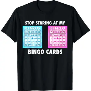 Funny Bingo Queen - Stop Staring At My Bingo Cards T-Shirt