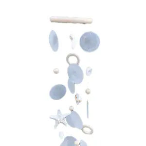 Sea Shell and Starfish Wind Chime Perfect For Patios and Balconies with Unique Design Elements