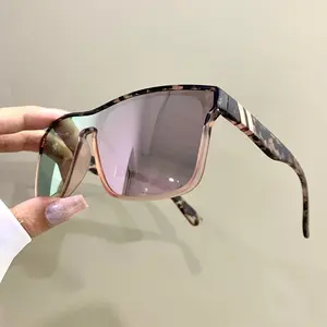 [Pink Square Glasses] 2D Flat, Apaircircle Square Pink Glasses, Fashion Flat-Top Eyeglasses, Decorative Glasses Metal Hinge Durable for Women