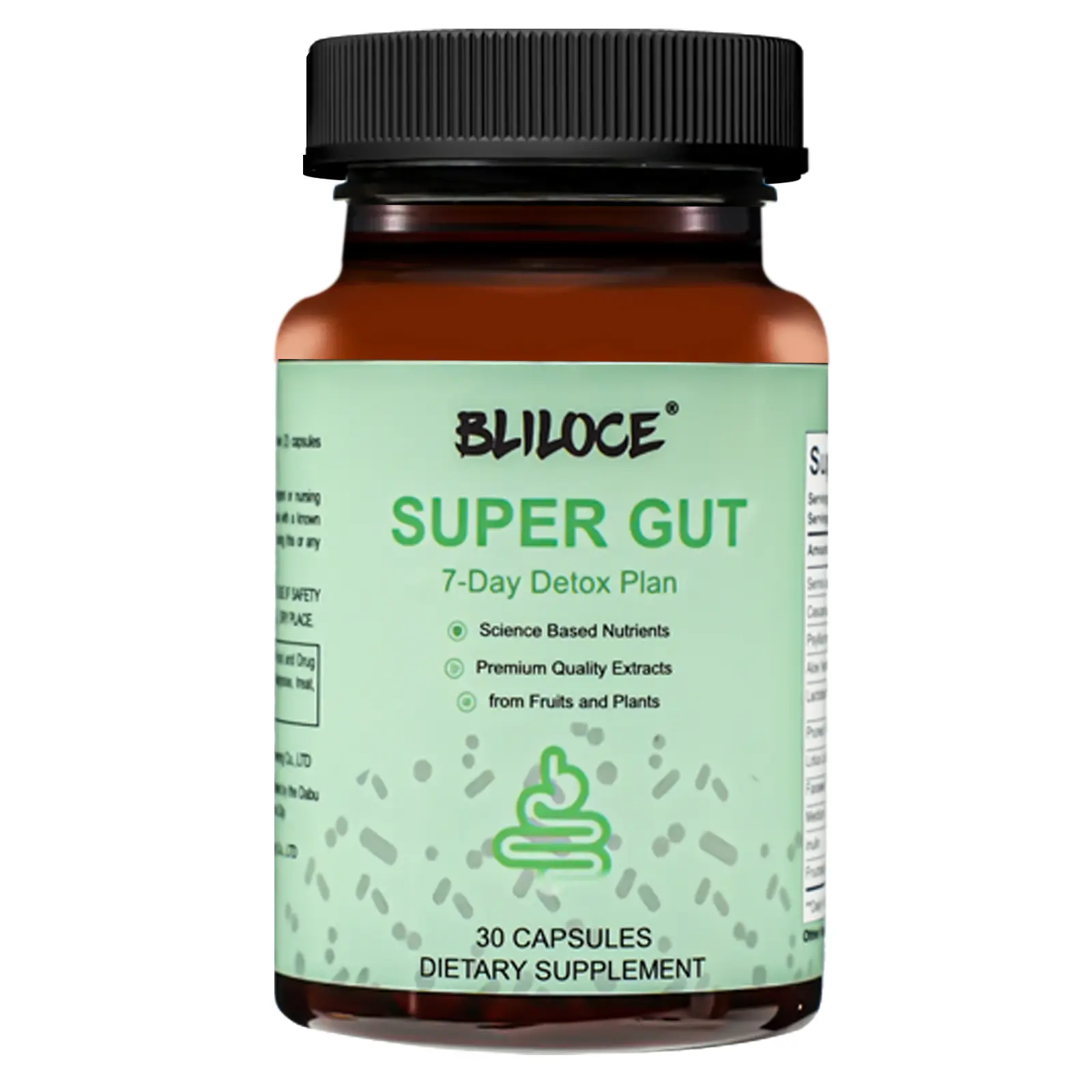 Bliloce Super Bowel Capsules 7- Day Cleanse, Advanced Bowel Female and Contains rhagnus frangula, psyllium husk and senna , Non-GMO Colon Cleanse