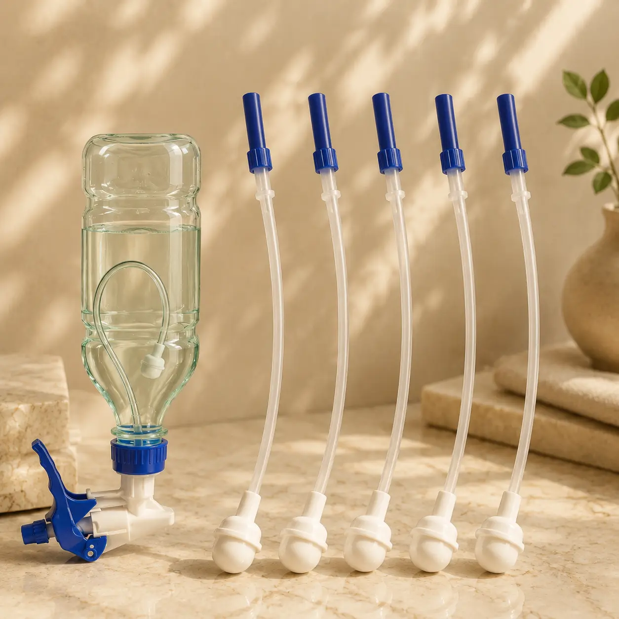 360° Spray Bottle Adapter with Weighted Tube, Weighted Ball - Multi-Use Trim-Fit Reusable Replacement Dip Tube for Trigger Sprayers, Upside Down Spraying for Home, Garden Cleaning