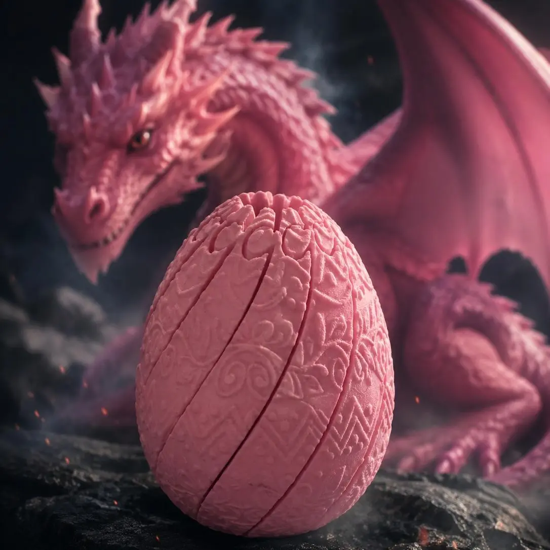 Magic Dragon Scale Fidget Egg | Flip & Flex Sensory Toy for Focus
