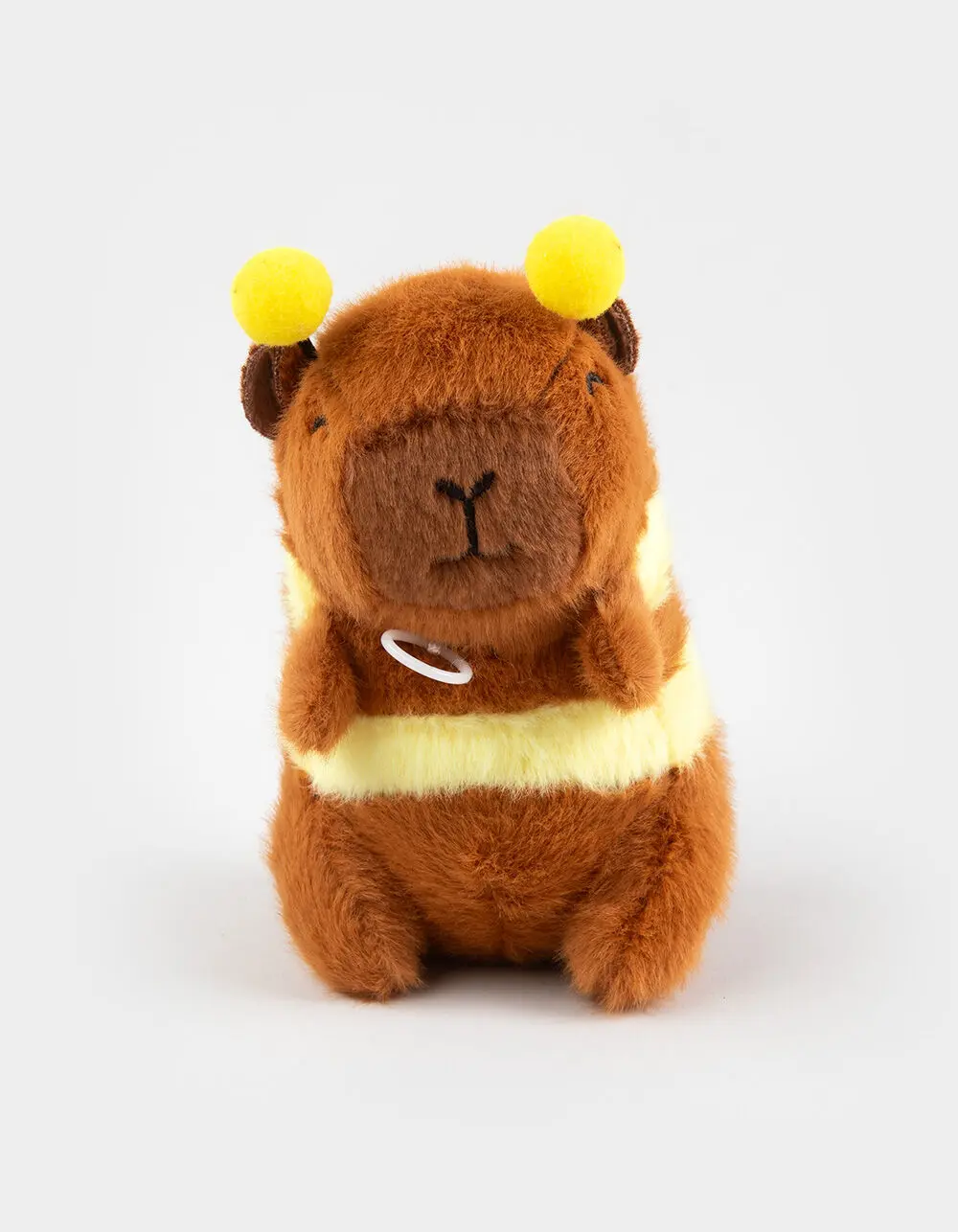 FULL TILT  Womens Capybara Bee Plush Bag Charm, Brown
