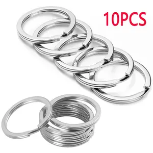 Stainless Steel Key Ring, Key Ring for DIY Jewelry Making, Keychain Ring for Car Key, Car Interior Accessories for Men & Women