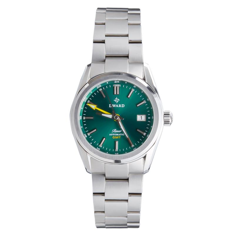 DWARD GMT Rover Automatic Watch with Dual Time Zone Function – Sapphire Crystal, 316L Stainless Steel - 4 Colors