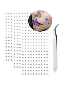 Stick on Fake Piercing Balls Fake Lip Eyebrow Nose Piercing Fake Face Piercing Fake Lip Piercing Fake Lip Stud Fake Nose Stud Fake Eyebrow Ring Silver Fake Piercings Nose Piercings Kit Nose Piercing Jewelry