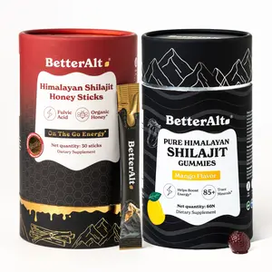 BetterAlt Fitness Resolution Duo | Shilajit Cinnamon Honey Sticks & Mango Gummies | Himalayan Superfood | Lab-tested for Purity | Energy & Stamina