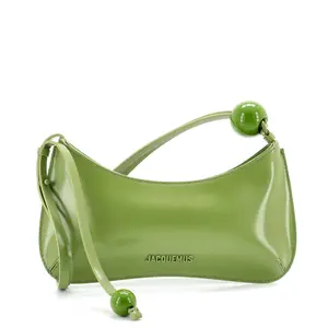 Pre-owned JACQUEMUS Leather Shoulder Bags Le Bisou Perle Shoulder Bag by Rebag