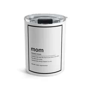 Mom Definition Tumbler 10oz Insulated Stainless Steel Travel Cup Perfect Mother's Day Gift for Her Drinkware Flasks