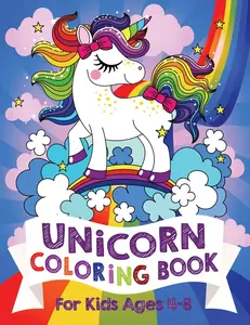 Unicorn Coloring Book For Kids Ages 4-8 (US Edition) -- Silly Bear - Paperback