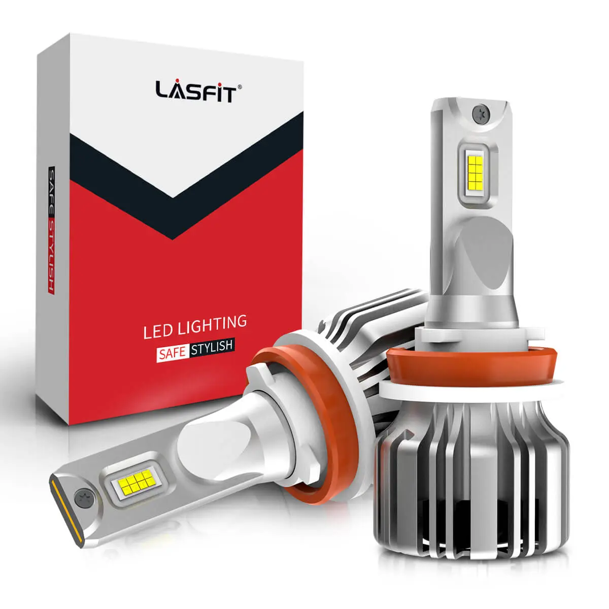 Lasfit LC Plus Series LED Headlight Bulb Kit - Compact Design, 1 Pack (2-4 Bulbs) for Automotive & Motorcycle Headlights, Led Headlight Kit