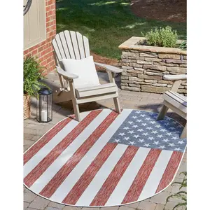 Red Jill Zarin Outdoor Rug