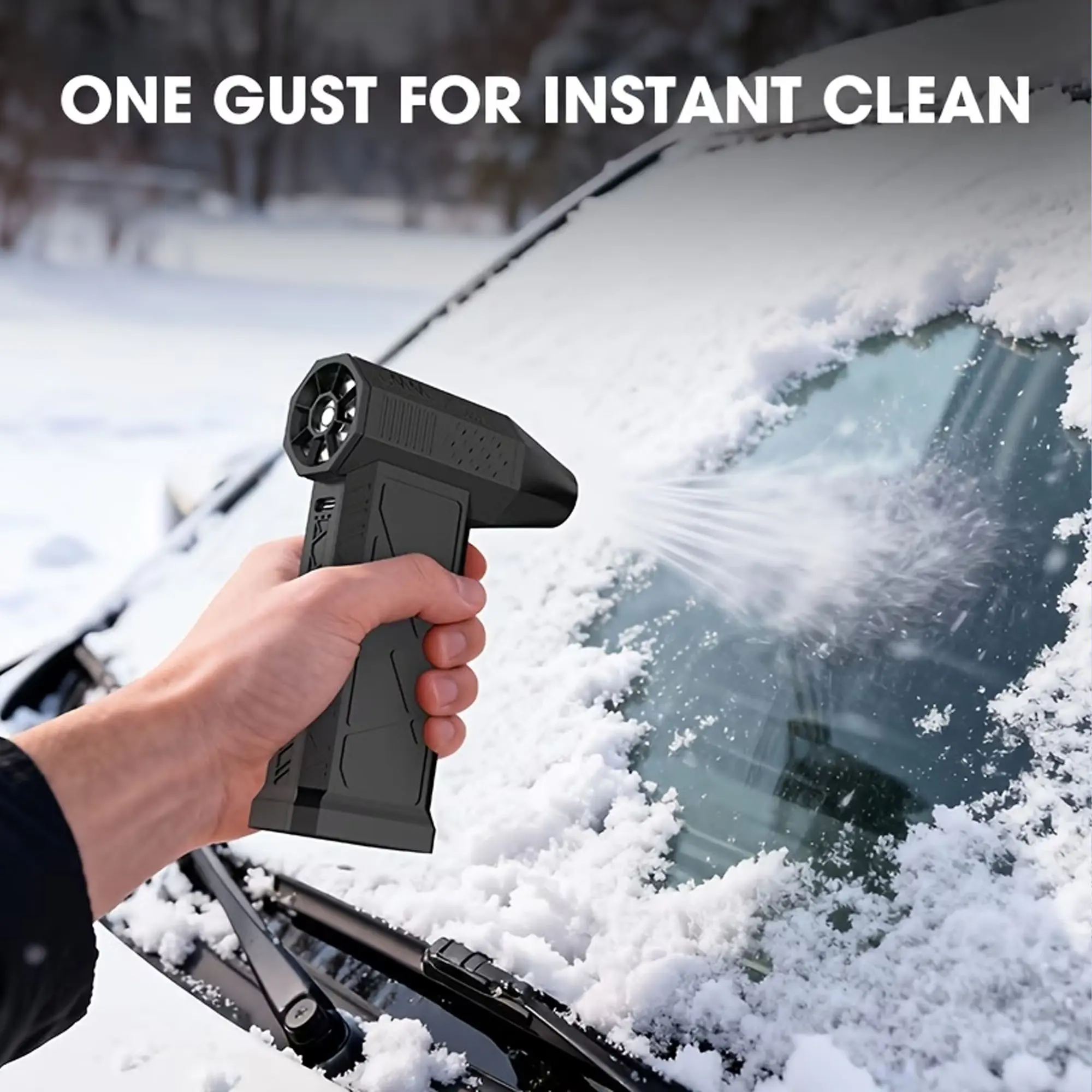 Handheld Turbo Jet Blower with 130000 RPM Motor,Wireless & Rechargeable Compressed Air Duster,Keyboard Safe Cleaner for Cars, Computers & Electronics