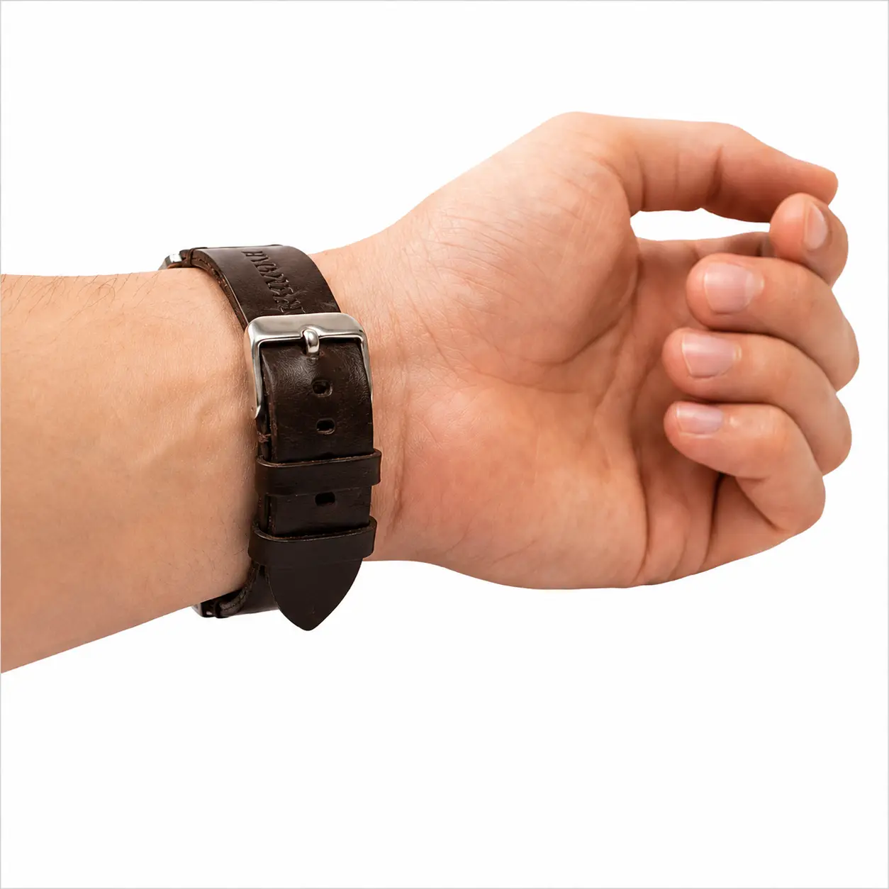 ROYAL Genuine Leather Watch Strap Chocolate Brown – Premium Replacement Watch Band for Men & Women