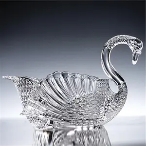 Godinger 42926 24% Crystal Swan Serving Bowl