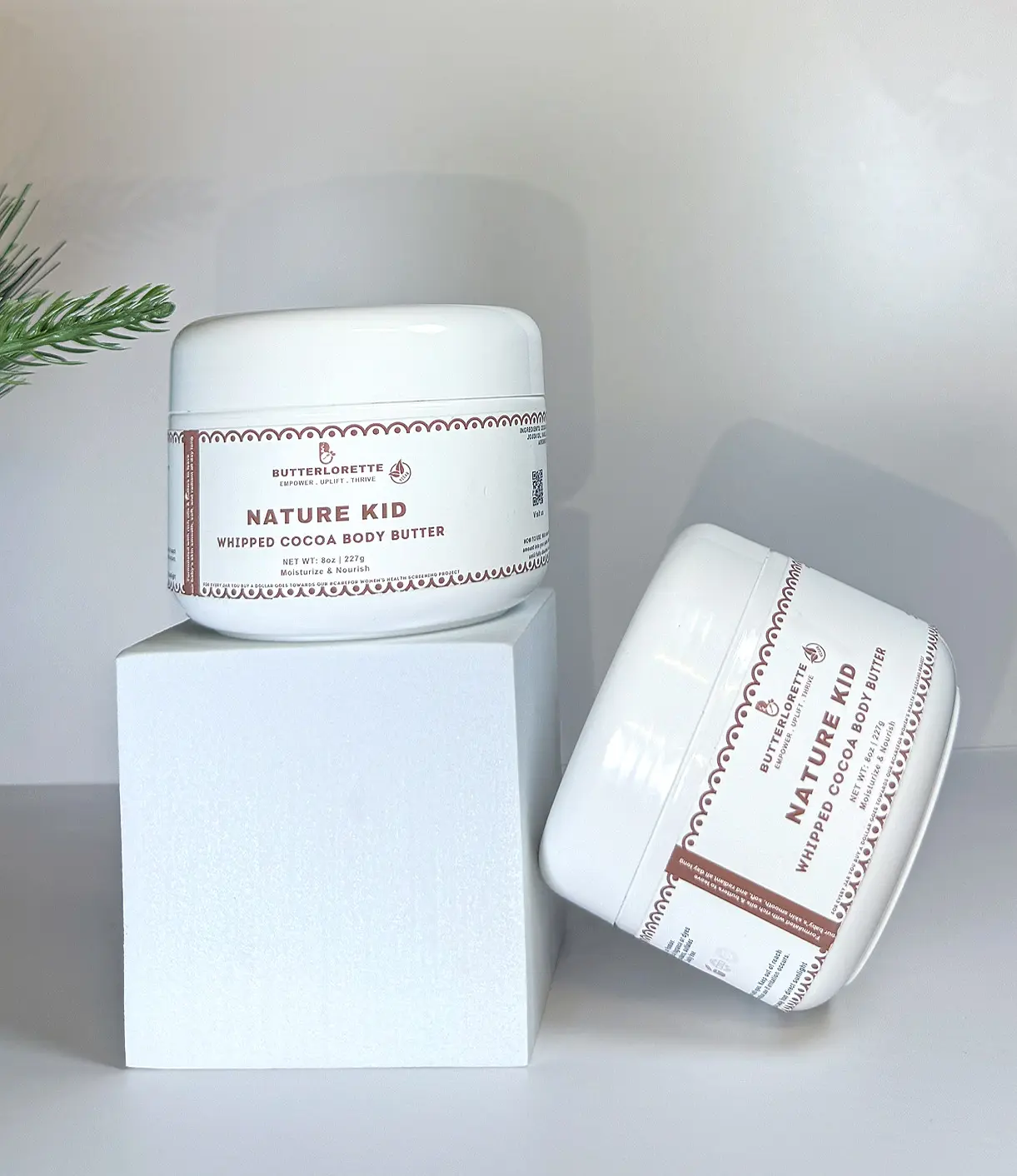 Kids Cocoa Body Butter Made With Vanilla Bean - Rich Moisturizing Formula for Soft Skin Daily Use - 200G