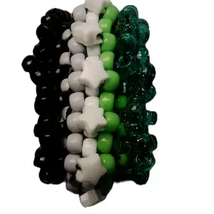 Aromatic Kandi Rotator Cuff Fun for Fidgeters Green, White, Gray, Black Spinners Kandi Bracelet