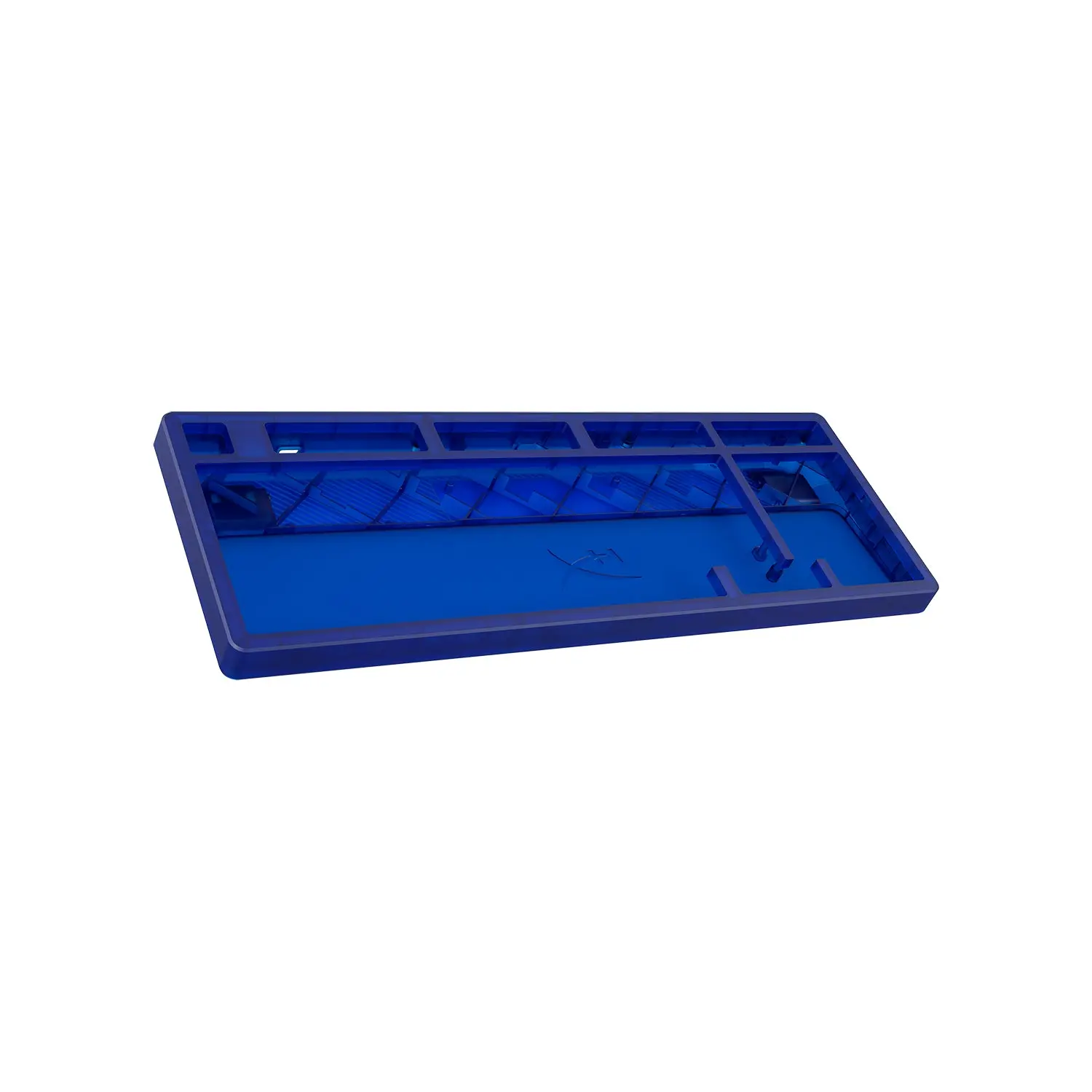 HyperX Origins 2 1800 Custom Keyboard Housing - Translucent PC Build, High Profile, Frost Diffuse, Angle Adjust, Easy-Access Assembly, RGB Glow Accessory, 2-Piece Frame, Keyboard Swap Compatibility, 3D Print Files, Rubber-Padded Feet, Easy PCB + Pad Swap