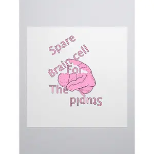 Spare Brain Cell Kiss Cut Stickers