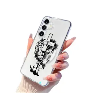 Lion King Jesus Cross Praying Hands Crucifixion Symbol Faith Hot HD Clear Shockproof Transparent Acrylic Magnetic Printed.Samsung Galaxy S26 S25 S24 S23 S22 S21 S20 Fe Plus Ultra Edge S10E A57 A56 A55 A54 A37 A36 A35 A34 A26 A25 A24 A23 A17 A16 A15 A14