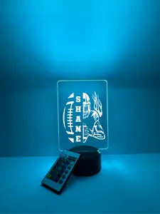 Football Player Monogram, LED Night Light Birthday Gifts For Toddlers, kids, Baby, Newborn, Girl, Christmas Present, Baby Shower, Bedroom Decor, FREE Personalization, 16 Color Options light with remote included, Made in USA, Push Gift Nursery Decoration