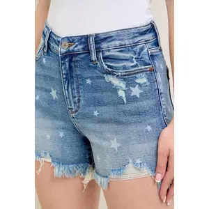 Judy Blue "Starlit" High Rise Cut Off Shorts