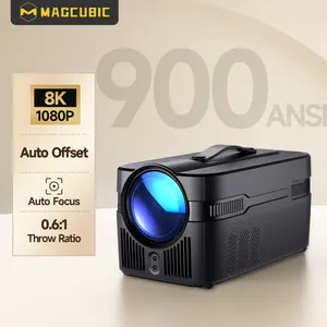 Magcubic HY450C 900ANSI Projector Auto Focus 8K Decode 0.6:1 Ultra Short Throw Full HD Native 1080P Auto Offset WiFi6 BT5.4 Built-in Daul 5W HiFi Speaker Auto Keystone Correction Home Theater