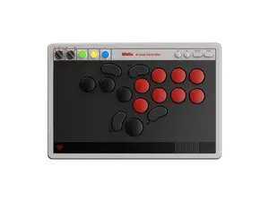 8BitDo All-Button Arcade Controller for Switch/Switch 2 & Windows  Bluetooth, 2.4G, Wired Connectivity, Low-profile Mechanical Switches, 4 Programmable Buttons, Hot-swappable PCB