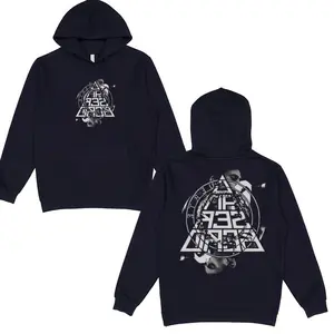 Camiseta Canserbero Vida Muerte Rap 2 Sided Graphic Hoodie Casual Street Style Fleece Fabric Pullover Hooded Sweatshirt Tops Trendy for Women for Men