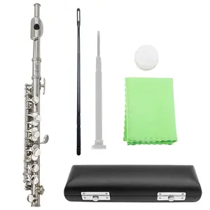 16 Holes Piccolo, 1 Count C Key Piccolo Musical Instrument for Beginners, Wind Instrument for Students & Professionals