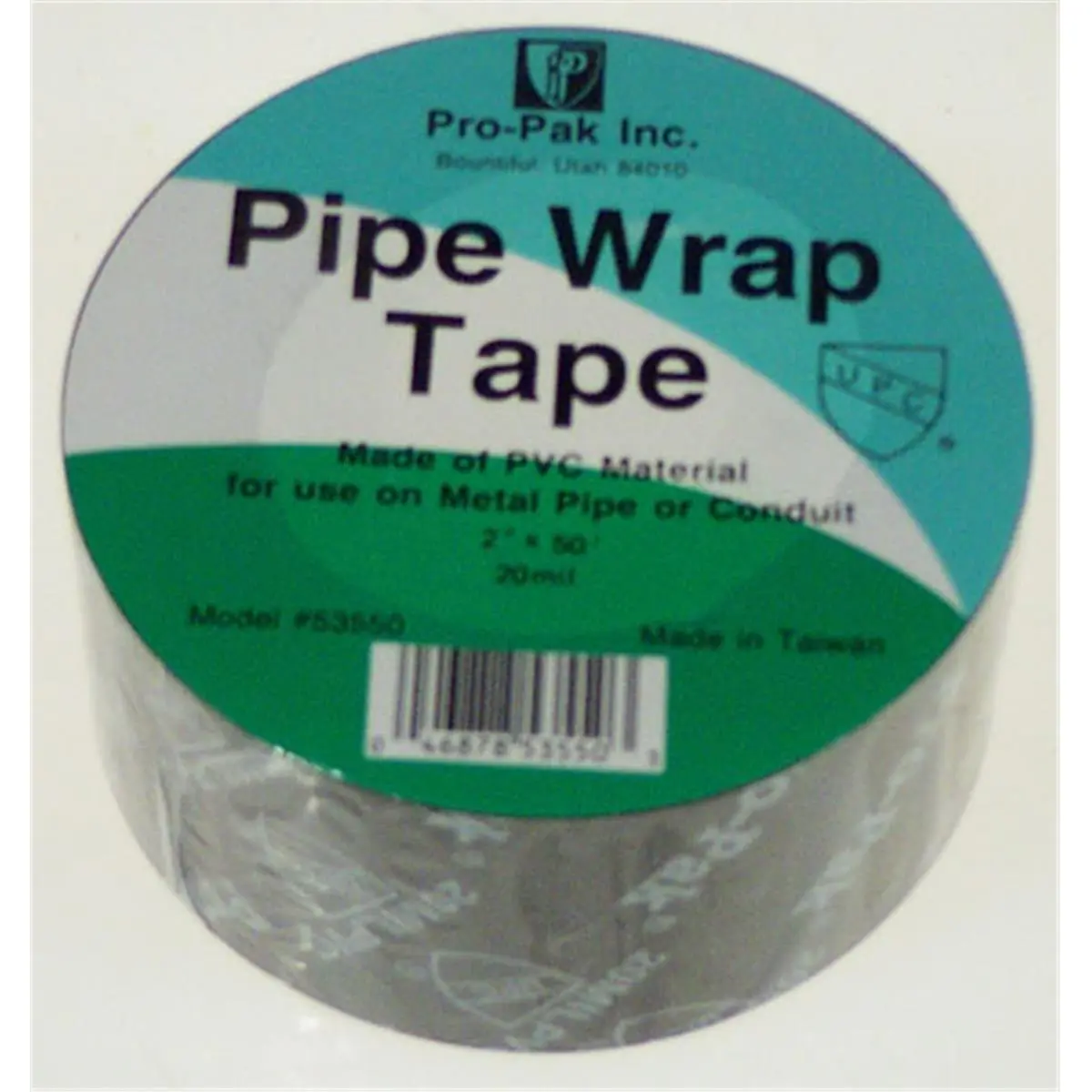 Orbit 2" x 50' PVC Adhesive Pipe Wrap Insulating Tape - Non-Conductive Conduit Tape for Metal Pipes & Conduits, Pipe Wrap Tape