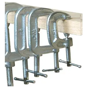 212 MAIN C-Shaped Malleable Iron C-Clamp, 3in. x 3.50in. Regular Duty, General Purpose Tool with Swivel Pad for Sports & Outdoor Fitness Scooters Equipment, C-Shaped Clamp