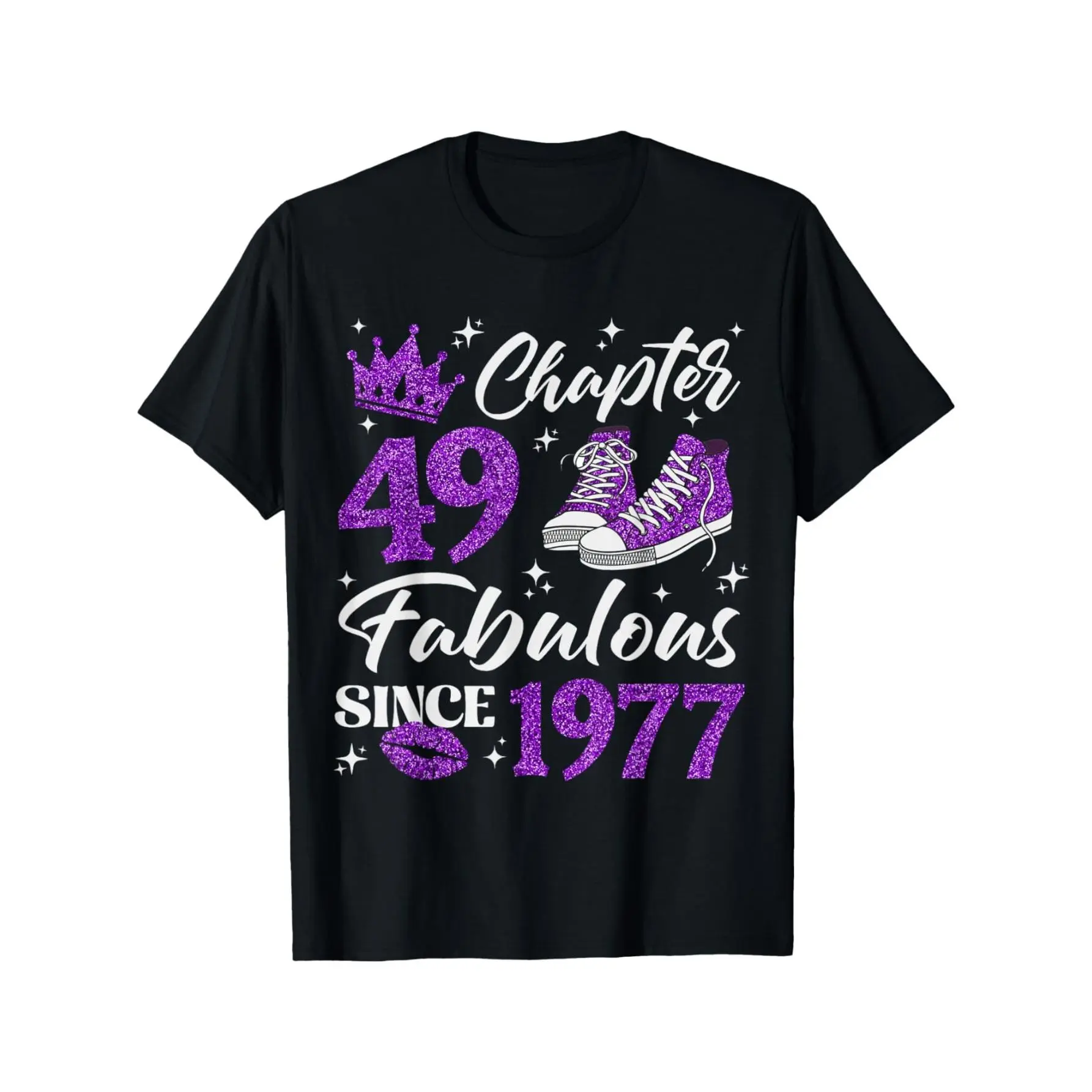 [100% Cotton] 100% CottonChapter 49 Fabulous Since 1977 49Th Birthday Women Lady T-Shirt