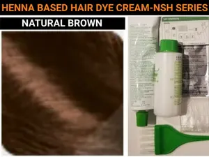 Dye Gray Hair Natural Brown-Dark Brown-Light Brown-Chocolate Brown-Golden Brown with Henna Hair Dye Cream or Change Hair Color-Permanent Long lasting hair dye colors-Silicone Free-Organic-Suitable for Women-Men-All Genders