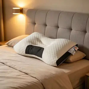 Modern Pillow Design, Soft Texture Cover, Sleep Pillow Neck Pillow, Promotes Deep Sleep, Suitable for Back, Abdomen, Side Sleeper, Home Use