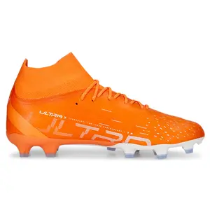 PUMA Mens Ultra Pro Firm Soccer Cleats Cleated, Firm Ground, Turf - Orange