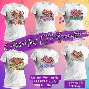 6 DTF Assorted Transfer Pack