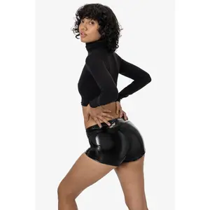 RSV330 - Stretch Vinyl Mini Shorts