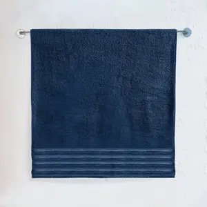 Elegant Comfort 1-Piece Premium Turkish Cotton 4 Lines Stripe Jumbo Towel, 35x 70 inch