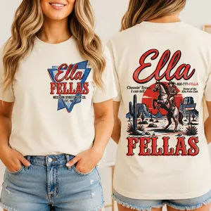 Comfort Colors Ella Fellas Shirt, Cowgirl Horse Riding Graphic Tees, Ella Langley Fan Shirt, Country Concert T-shirt, Western Comfort Colors T-Shirt, Rodeo Style Vintage Shirt, Country Music Lover Gift