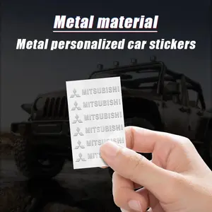 Car Styling Metal Sticker, Car Window Wiper Interior Decals, Accessories for Mitsubishi Ralliart Lancer Asx Outlander Pajero Sport