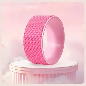 EVA Upgraded 3D Floating Yoga Wheel Massage Roller, Pilates Back Opener, Backbend Wheel, Yoga Dharma Wheel