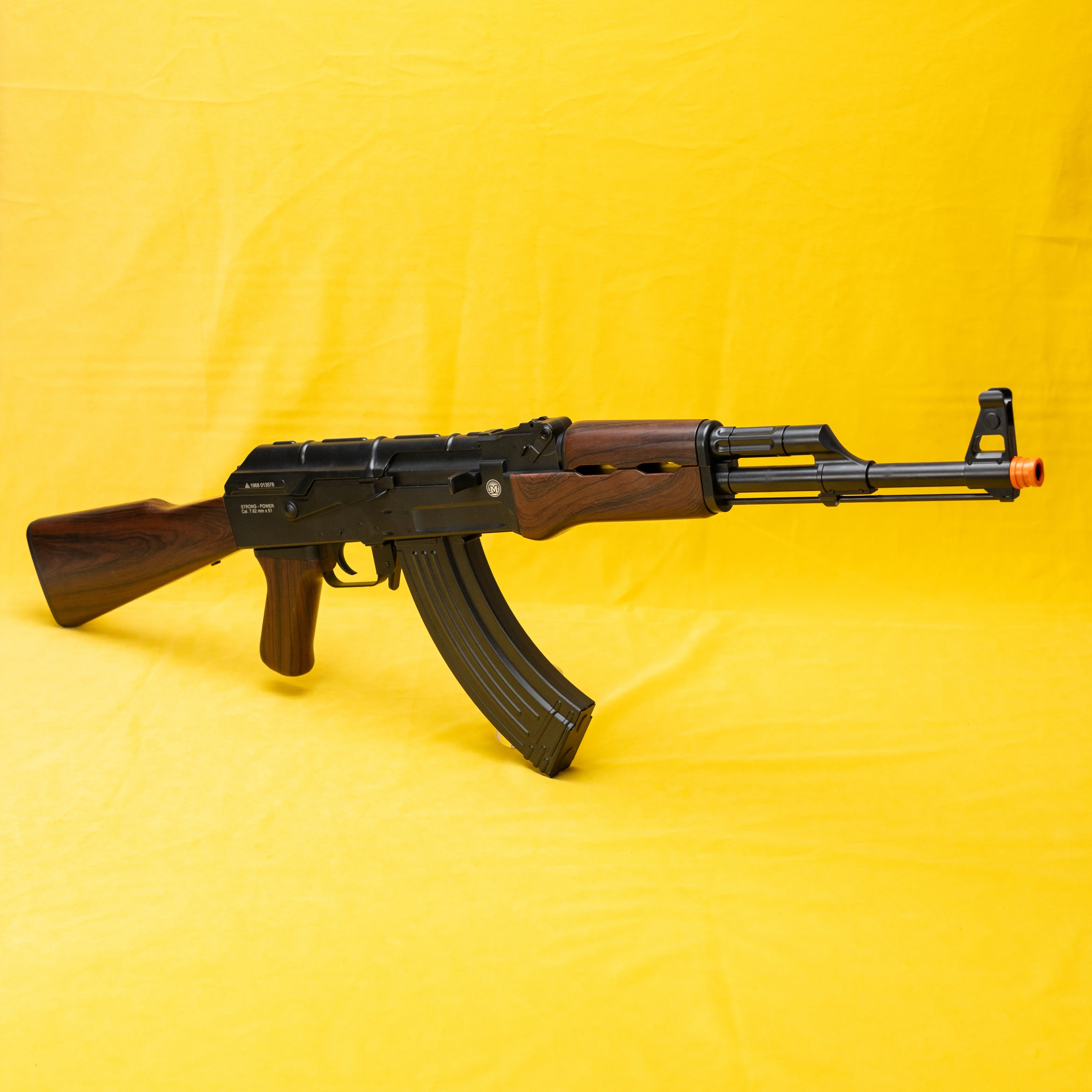 89cm AK Gel Blaster, Non-Removable Orange Muzzle, Boys' Outdoor Play Toy, Ideal Gift for Boys, Gel Blasters