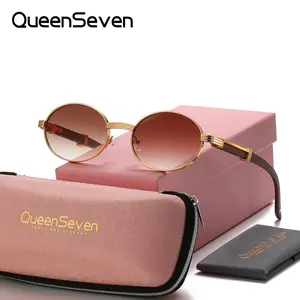 QueenSeven Unisex Exquisite Craftsmanship Full Frame Sunglasses Party Round Frame Sunglasses UV400