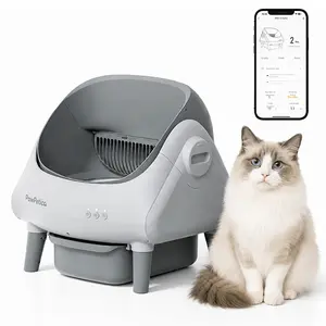 PawPetica Smart Self-Cleaning Litter Box for Multiple Cats | APP Control, Safety Sensors & Odor-Lock Design, 10.5L Bin, Cat Litterbox (Only Supports 2.4G Wifi), Festival Gift Petlovers