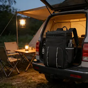 SICANDAENHK 41L large waterproof soft cooler backpack!Keeps food cold all day, comfortable to carry - perfect for camping, hiking, picnics and outdoor adventures🎒❄️