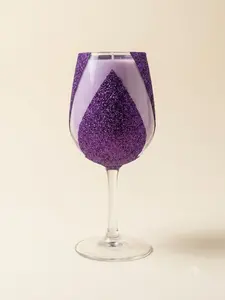 onxy shimmer glass candle