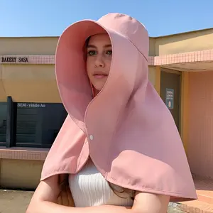 Women's Oversized Wide-Brimmed Sun Hat - Lightweight And Breathable Polyester Fabric, With A Wide Brim Design, Suitable For Camping, Traveling, Fishing, Beach Outdoor Activities, And Hiking. Foldable Summer Hat Gift For Valentine'S Day/Mother'S Day